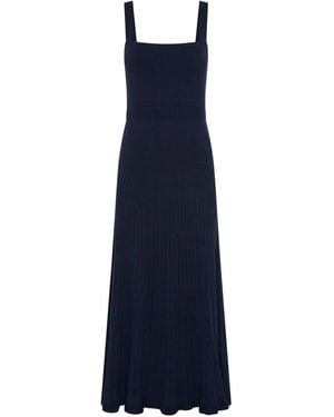 Anna Quan Chantelle Square-Neck Maxi Dress - Blue