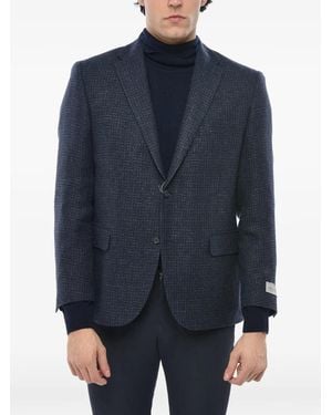 Corneliani Single-Breasted Blazer Jacket - Blue