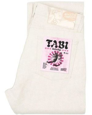 Naked & Famous True Guy Straight-Leg Jeans - White