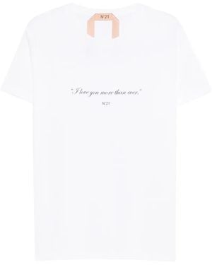 N°21 Quote T-Shirt - White