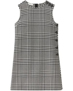 Lafayette 148 New York Minikleid Mit Karomuster - Grau
