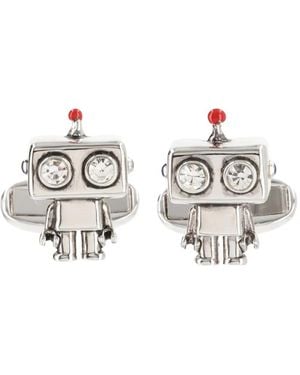 Paul Smith Robot Cufflinks - White