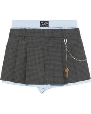 Alexander Wang Pleated Key-Chain Shorts - Black