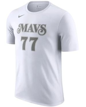 Nike Nba Mavericks City Edition Essential Name And Number Luka Doni Jersey - White