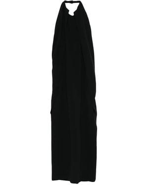 Alberta Ferretti Halter-Neck Midi Dress - Black