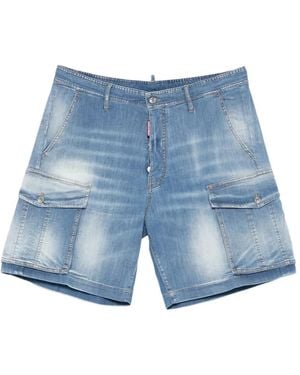 DSquared² Classic Five Pocket Denim Casual Shorts - Blue