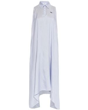 Vetements Loose-Fit Silk Dress - White
