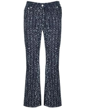 IRO Vaqueros Con Acabado Texturizado - Azul