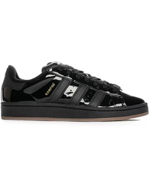 adidas Campus 00S Patent-Leather Trainers - Black
