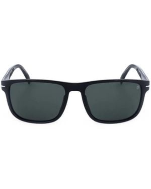 David Beckham Rectangle-Frame Sunglasses - Black