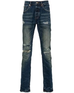 Purple Brand Distressed Skinny Jeans - Blue