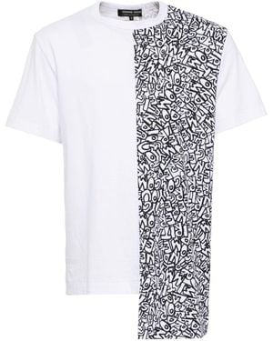 Comme des Garçons Graphic-Print Cotton T-Shirt - White