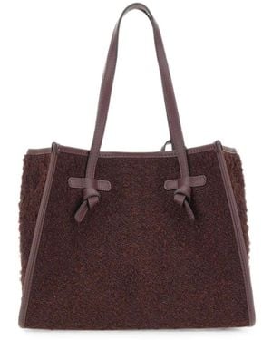 MARCELLA CLUB Marcella Bouclé-Effect Tote Bag - Purple