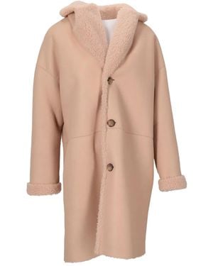 LA ROSE Buttoned Coat - Natural
