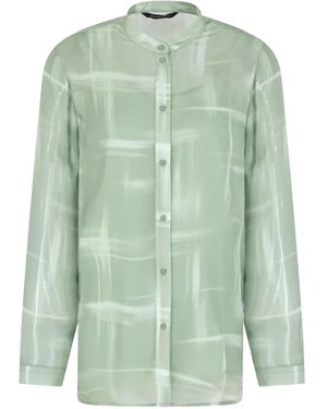 ARMANI EXCHANGE Abstract-Print Shirt - Green
