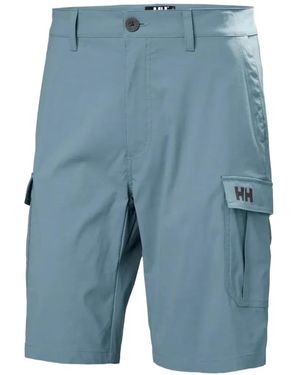 Helly Hansen Logo-Patch Cargo Shorts - Blue