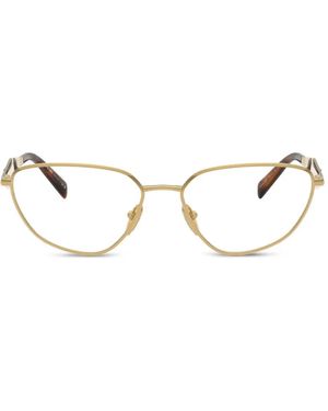Prada Gafas Con Montura Geométrica Y Logo - Neutro