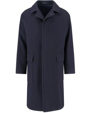 Tagliatore Buttoned Pocket Coat - ブルー