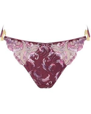 Bordelle Bragas Siren Con Espalda Abierta - Morado