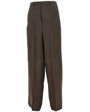 Rick Owens Wide-Leg Trousers - Brown
