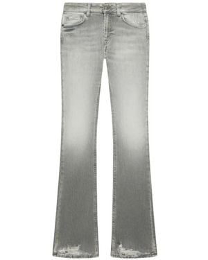 Dondup Newlola Frayed Jeans - Grey