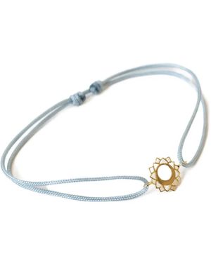 TinyOm Golden Thread Bracelet - White