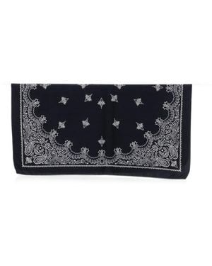 Destin Paisley-Print Scarf - Black