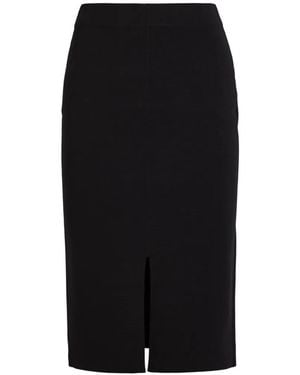 JOSEPH Slit Midi Skirt - Black