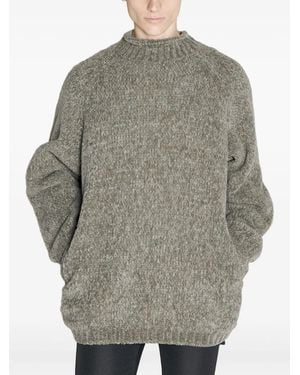 Undercover Mock-Neck Wool Jumper - Grey