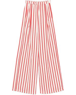 forte_forte Striped Trousers - Red