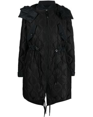 Mackage Gefütterter Kapuzenmantel - Schwarz