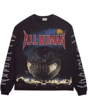 ALL HUMAN Worlds Fair Graphic Long-sleeve T-shirt - Blue