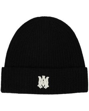 Amiri Logo-Patch Beanie Hat - Black