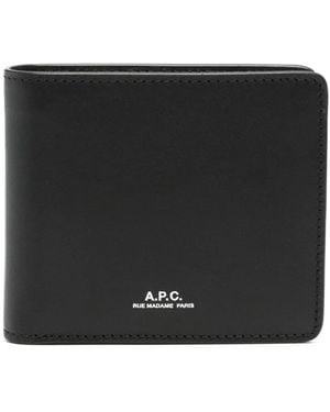 A.P.C. Leather Wallet - Black