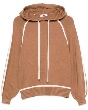 Twinset コントラストトリム セーター - ブラウン