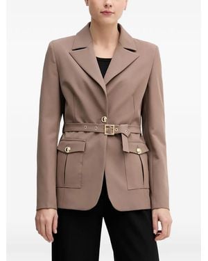 GAUDI Belted Pocket Blazer - Natural