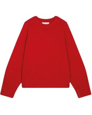 Bompard Pullover Mit Rundhalsausschnitt - Rot