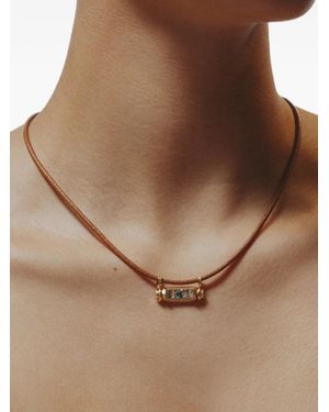 Marie Lichtenberg Luck Smash Locket Necklace - Brown
