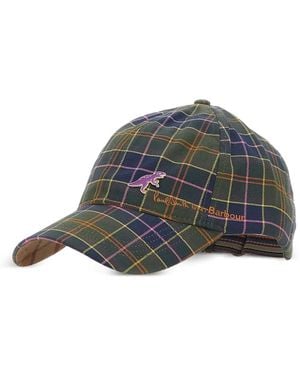 Barbour Casquette À Motif Tartan X Paul Smith - Gray