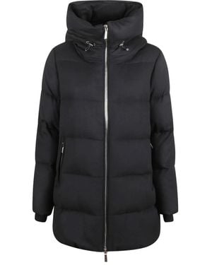 Moorer Carinzia Hooded Coat - Black