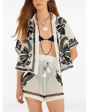 FARM Rio Copacabana Beach Shirt - White