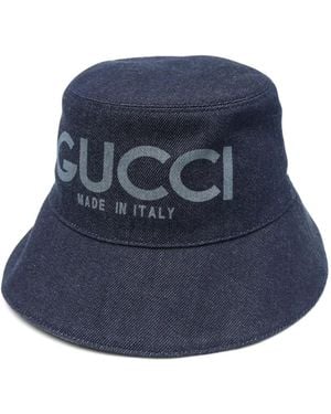 Gucci Denim Bucket Hat - Blue