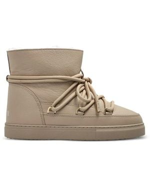 Inuikii Lace-Up Leather Trainers - Brown