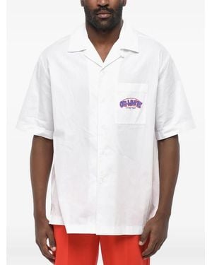 Off-White c/o Virgil Abloh Logo-Print Sketch Arrow Shirt - White