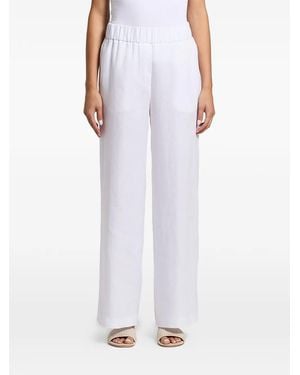 Peserico Elasticated Palazzo Pants - White
