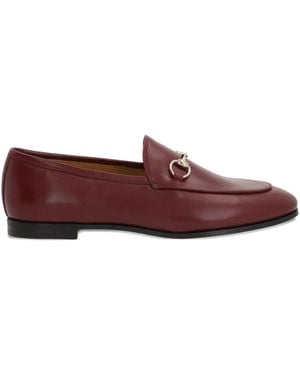 Gucci Signature Horsebit detail leather loafers - Braun