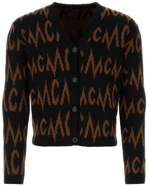 MCM Cardigan Con Logo - Nero