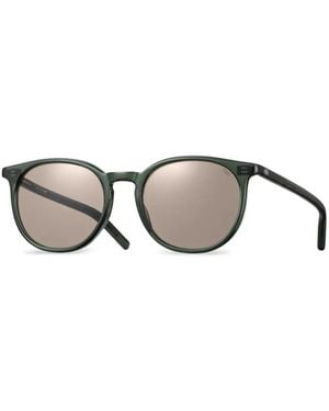 Eyevan 7285 Round-Frame Sunglasses - Grey