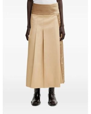 Undercover Pleated Midi Skirt - Natural