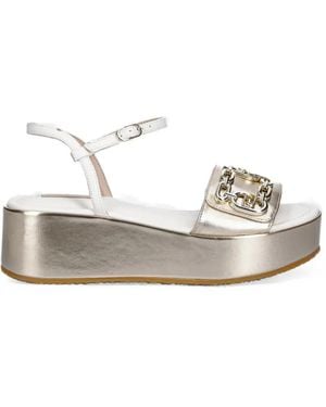 Liu Jo Chain-Link Platform Sandals - White
